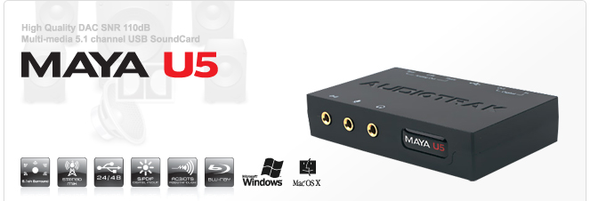 AUDIOTRAK MAYA-U5 USB Sound Card